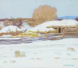 Ernest Martin Hennings, Winter in Taos