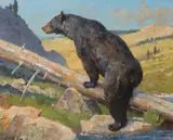 Montana Traveler by Bob Kuhn, acrylic on board, sold Jul 2017