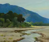 Bend in the River by Sydney Laurence, oil on canvas, sold Jul 2017