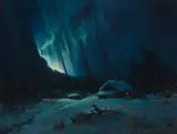 Northern Lights by Sydney Laurence, oil on canvas, sold Jul 2017