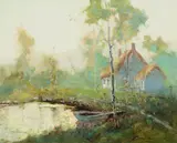 Springtime by Sydney Laurence, oil on canvas, sold Jul 2017