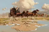 Frank McCarthy, Forced Toward the Shallows, oil on canvas