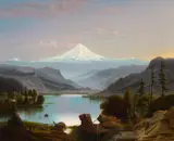 William Samuel Parrott, Mt. Hood, oil on canvas