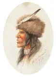 Edgar S. Paxson, Northern Indian, 1905, gouache on paper