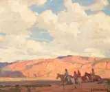 Arizona Country by Edgar Alwin Payne, oil on canvas, sold Jul 2017