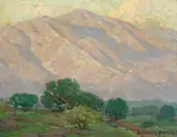 Pasadena, California, San Gabriel Mountains by Edgar Alwin Payne, oil on canvas, sold Jul 2017