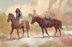A Captured Mount by Kenneth Riley, Acrylic, sold Jul 2017