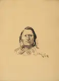 Indian by Charles Marion Russell, 1908, pen & ink on paper, sold Jul 2017