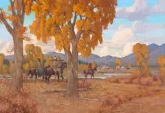 W. Steve Seltzer, Autumn Gold, 2017, oil on canvas