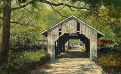 Vermont Spring by Eric Sloane, oil on board, sold Jul 2017