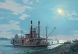 John Stobart, Night Stop on the Levee