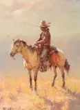 Navajo Medicine Man by Olaf Wieghorst, oil on board, sold Jul 2017