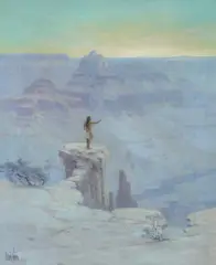Louis Akin, Shoshone Point, Grand Canyon, 1905, oil on canvas