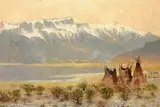 Edwin Deakin, Sink of the Humboldt, NV, oil on canvas laid on board