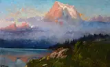 Going to the Sun Mountain by John Fery, oil on board, sold Jul 2016
