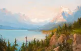 Sun Mountain by John Fery, oil on canvas, sold Jul 2016