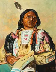 John Hauser, Red Cloud, 1905, oil on canvas