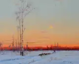 The Home Stretch by Sydney Laurence, oil on board, sold Jul 2016