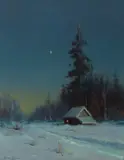 The North Star by Sydney Laurence, oil on canvas, sold Jul 2016