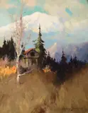 Mt. McKinley, Alaska by Sydney Laurence, oil on canvas laid on board, sold Jul 2016