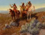 R. F. Morgan, Three Wise Men, 1997, oil on canvas