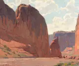 Edgar Alwin Payne, Narrows, Canyon de Chelly, oil on canvas