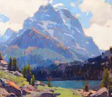 Edgar Alwin Payne, Shadowed Peaks, oil on canvas