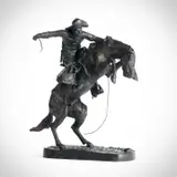 The Broncho Buster #159 by Frederic Remington, bronze, sold Jul 2016
