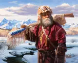 Alfredo Rodríguez, Lonely Trapper, 2012, oil on canvas