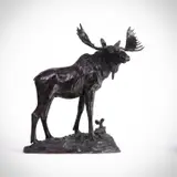 Henry Shrady, Bull Moose, bronze