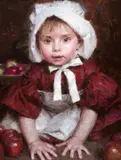 Morgan Weistling, Girl with Bonnet and Apron