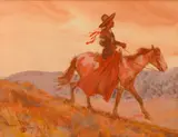 Maynard Dixon, Flathead Indian, Montana