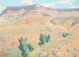 Maynard Dixon, Ditch Line and Mesa, Toquerville