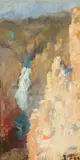 Yellowstone Falls by John Fery, oil on board, sold Jul 2015