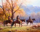 Martin Grelle, Apsaroke Autumn, 2004, oil on canvas