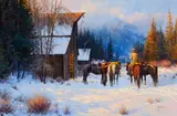 Colorado Morning by Martin Grelle, oil on canvas, sold Jul 2015