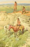 Frank Hagel, Scouts of the Raven Carriers, 1990, oil on board