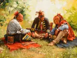 Robert Griffing, Report from the War Chief, 2008, oil on canvas