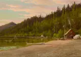 Edward Hill, Echo Lake, oil on board