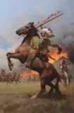 Z. S. Liang, Cheyenne Burning of Fort Phil Kearny, 1868