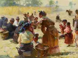 Huihan Liu, Before the Barley Harvest, 2005, oil on canvas