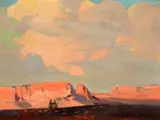 Into the Sunset by Edgar Alwin Payne, oil on board, sold Jul 2015