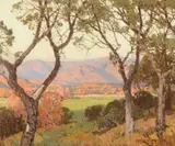 Vista Through the Sycamores, Ojai Valley by Edgar Alwin Payne, oil on canvas, sold Jul 2015