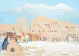 Bert Geer Phillips, Taos Pueblo – Winter