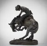 The Rattlesnake #26 by Frederic Remington, bronze, sold Jul 2015