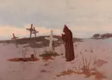Warren Rollins, Meditation in California, 1897, oil on canvas