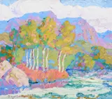 Birger Sandzén, In Logan Canyon, Logan, Utah