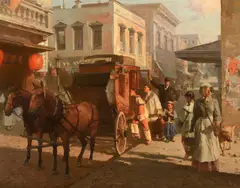 Mian Situ, Pacific Carriage Company, San Francisco – 1905, 2008, oil on canvas