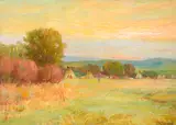 Joseph Henry Sharp, Sunrise, Crow Reservation, oil on canvas laid on board