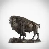 Henry Shrady, Bison, bronze